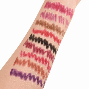 Pastello per labbra personalizzato senza crudeltà vegano 24 ore su 24 impermeabile naturale con etichetta privata marrone scuro opaco a 9 colori - Product Image 4