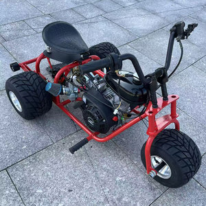 FRANFUN Qualité Garantie 212cc Embrayage CVT 4 Temps Châssis Bas Tricycle à Essence <span class=keywords><strong>Moto</strong></span> Karting <span class=keywords><strong>Drift</strong></span> au Sol Plat - Product Image 3