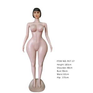 Manichini a Figura Intera in Plastica con Testa Donna Taglie Forti Fianchi Pronunciati (957-17) - Product Image 4