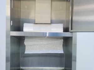 Cubo de basura empotrado para centro comercial, dosificador de papel con contenedor de basura, de acero inoxidable, para edificio y oficina, SUS304 - Product Image 4