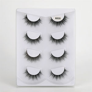 Kit personnalisé, petite bande auto-adhésive courte 3D D Curl synthétique Faux soie <span class=keywords><strong>Minx</strong></span> Aclear bande mince vison cils cils - Product Image 3