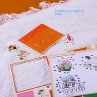 Puzzle 3D de maison, jouet éducatif DIY, dessin animé pour enfants de 7 à 14 ans, modèle en papier fait main, vente en gros