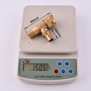 Robinet en cuivre à double tête, entrée et sortie 4 points, à ouverture rapide, pour évier de serpillière, balcon, eau froide uniquement, usage domestique - Product Image 1
