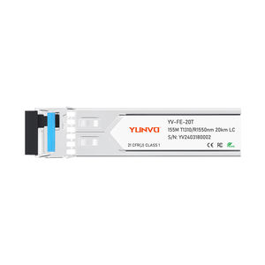 Yunvo 100BASE-BX-U SFP BiDi 100 Mb/s modulo ricetrasmettitore in fibra ottica GLC-FE-100BX-D con Tx1310/Rx1550nm per 20KM di trasmissione - Product Image 4