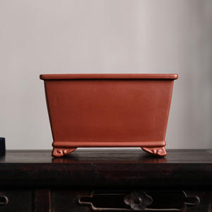 Petit pot de fleurs émaillé Zisha moderne carré bonsaï <span class=keywords><strong>bassin</strong></span> intérieur/extérieur plantation décor à la maison suspendu <span class=keywords><strong>Lotus</strong></span> planteur centres commerciaux - Product Image 6