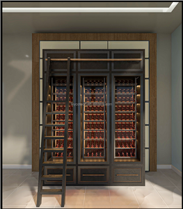 Cave à vin électrique personnalisée en acier inoxydable SUS304, double zone de température, éclairage LED, usage domestique - Product Image 6