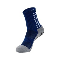 Chaussettes de football, chaussettes de compression avec coussinets en caoutchouc antidérapants, fond en tissu éponge épaissi, respirant, polyester, coton, ODM