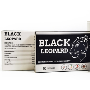 Extrait d'huître Black Leopard en capsules bleues pour hommes, pour la vitalité et l'énergie, 10 capsules - Product Image 1