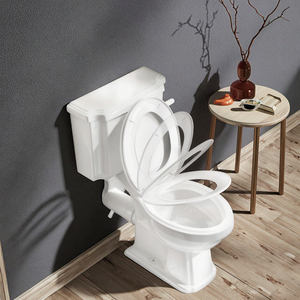 Ensemble <span class=keywords><strong>WC</strong></span> en céramique de style traditionnel, deux pièces, avec siphon en P, sortie horizontale, best-seller pour la maison - Product Image 5
