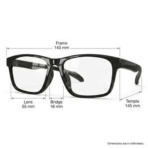 Monturas <span class=keywords><strong>de</strong></span> Gafas Ópticas Deportivas al por Mayor, Unisex, Rectangulares, Ligeras, con Bloqueo <span class=keywords><strong>de</strong></span> Luz Azul, para Lectura y Prescripción Médica, OEM - Product Image 3