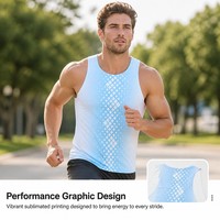 Débardeur Unisexe à Séchage Rapide et Respirant pour la Course et le Sport, Service OEM ODM, Impression Personnalisée de Haute Qualité, Débardeur Sans Manches