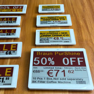 Etiqueta Electrónica de Precio Digital con Pantalla de Tinta Electrónica de 4 Colores y 5.8 Pulgadas, Sistema EAS para Supermercados, ESL, Bluetooth, BLE, NFC - Product Image 1