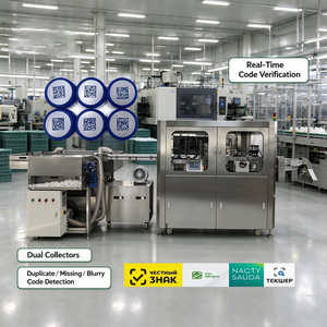 Máquina de Marcado Láser UV Inteligente e Integrada con Trazabilidad Completa y Rechazo de Defectos para Tapas de Botellas de Grado Alimenticio - Product Image 4