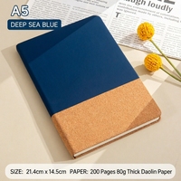 Coffret Cadeau Carnet de Notes A5 en Similicuir, Reliure Piquée, Bloc-Notes de Réunion, Stylo, Personnalisable, Souvenir, Fabriqué en Chine