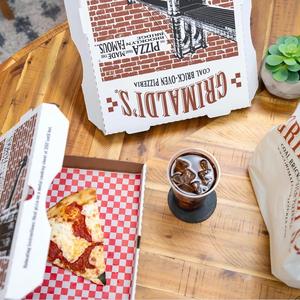 Tùy chỉnh màu Trắng Kraft Giấy Bánh Pizza hộp in 16inch kích thước lớn hộp bánh pizza với logo cho lấy đi bánh pizza bao bì hộp - Product Image 5