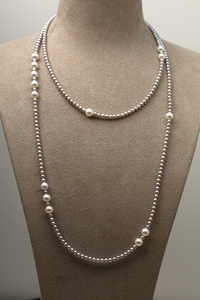 Nuevo Collar <span class=keywords><strong>de</strong></span> Perlas <span class=keywords><strong>de</strong></span> Agua Dulce Púrpura 4A <span class=keywords><strong>de</strong></span> <span class=keywords><strong>Plata</strong></span> <span class=keywords><strong>de</strong></span> Ley 925, <span class=keywords><strong>Cadena</strong></span> <span class=keywords><strong>de</strong></span> Suéter Vintage <span class=keywords><strong>de</strong></span> <span class=keywords><strong>90</strong></span> <span class=keywords><strong>cm</strong></span> y Pulsera Envolvente <span class=keywords><strong>de</strong></span> Lujo Certificada - Product Image 4