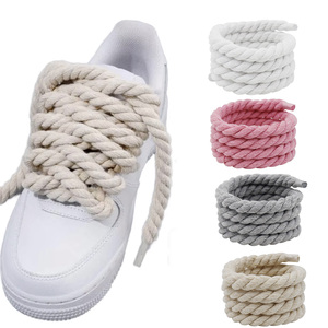 Lacci per Scarpe Sportive in Cotone di <span class=keywords><strong>Alta</strong></span> Qualità 8-10MM, Colorati e Intrecciati per Sneakers Casual - Product Image 1