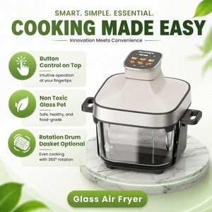 Factory Custom 6.0L Glass Bowl Split-Type Digital <strong>Air</strong> <strong>Fryer</strong> Double Household Electric Deep <strong>Fryer</strong> with <strong>Rotisserie</strong> - Product Image 2