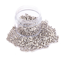 Nano anneaux en cuivre doublé, 2Mm, pièces de haute qualité pour Extensions de cheveux, 6 couleurs en option