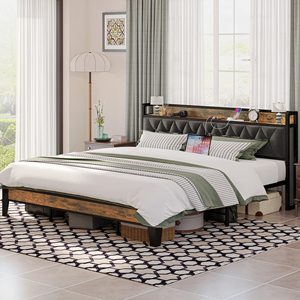 Cabecera de Cama Moderna ANCTOR con Almacenamiento, para Camas Twin/TwinXL/Full/Queen/<span class=keywords><strong>King</strong></span>/California <span class=keywords><strong>King</strong></span>, de Acero, Silenciosa - Product Image 2
