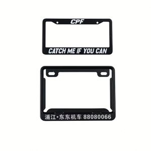 Portaplacas de Matrícula de Plástico Negro Personalizado al por Mayor para Automóviles - Product Image 1