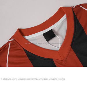 Camiseta Deportiva Unisex de Moda 2026, Estilo Hip Hop Urbano, Negra con Rayas Rojas, Transpirable, de Secado Rápido, Anti-UV, Manga Corta - Product Image 5