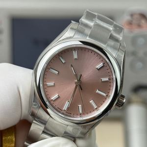 Relojes de Diseño Mecánico de Alta Calidad con Esfera Rosa - Product Image 2