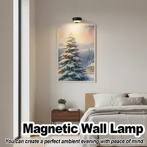 Pin hoạt động dẫn hình ảnh Ánh sáng đèn tường từ xa nghệ thuật hiển thị đèn từ sơn không dây tác phẩm nghệ thuật chiếu sáng Dimmable - Product Image 2