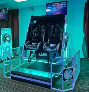 Simulateur de cinéma VR 9D le plus récent, machine de jeu VR 360 pour deux joueurs, en fibre de verre, pour utilisation en centre commercial - Product Image 2