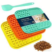 Nouvel arrivage écologique : Tapis de léchage en silicone personnalisé avec logo pour chien, gamelle anti-glouton pour animaux de compagnie, accessoire pour ralentir la consommation des petits animaux