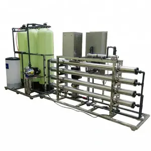 Sistema di osmosi inversa 2000LPH macchina per acqua potabile controllo automatico PLC