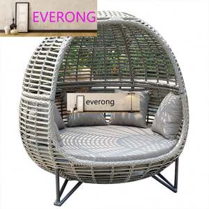 Moderno Aluminio Patio Lounge Chair Outdoor Daybed <span class=keywords><strong>Rattan</strong></span> Garden Tumbona Piscina Tumbona Mimbre Day <span class=keywords><strong>Bed</strong></span> para Hoteles Comedor - Product Image 3