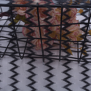 Chất Liệu Đàn Hồi <span class=keywords><strong>Jacquard</strong></span> Lưới Sọc Sét Hành Lý Giày Lưới Lọc Căng Lưới Vải - Product Image 4