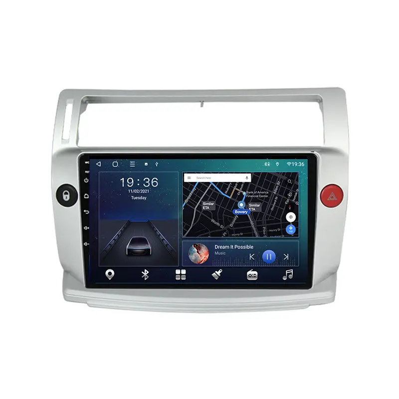 एंड्रॉयड प्रणाली Citroen C4 2004 -2014 के लिए ऑटो रेडियो कार डीवीडी प्लेयर कार मल्टीमीडिया प्लेयर ऑटो जीपीएस नेविगेशन