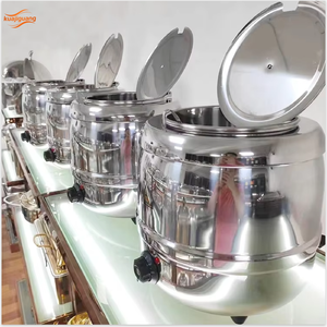 Recipientes Aislados para Sopa Caliente, de Acero Inoxidable 201, para Buffet de Restaurante, con Servicio Eléctrico - Product Image 3