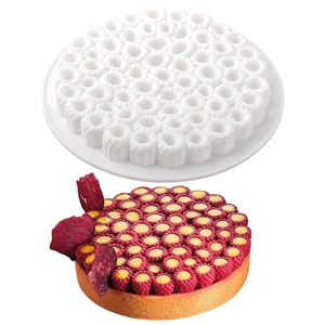 Nouveau moule en silicone <span class=keywords><strong>pour</strong></span> <span class=keywords><strong>tarte</strong></span> aux framboises, résistant à la chaleur, compatible four, <span class=keywords><strong>pour</strong></span> mousse, décoration de gâteau de mariage, outils de pâtisserie française - Product Image 5