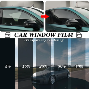 Film Teinté pour Vitres de Voiture Prix Usine 1.52*30m Matériau PET <span class=keywords><strong>Anti</strong></span>-Rayures VLT 75% 25% 15% 80% 30% 5% Teinte Amovible - Product Image 1