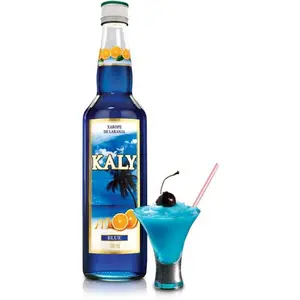 Kaly Blue Syrup Made Of Orange Juice Concentrate For Alcoholic Beverage or Non-alcoholic Beverages