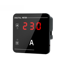 Voltímetro Digital, Amperímetro, Medidor de Hz, AC50-500V, Pantalla Digital, Medidor Combinado de Voltaje, Corriente y Frecuencia con Transformador CT