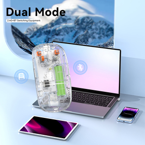 Nuovo a buon mercato HXSJ M80 dual mode silenzioso mini ultrasottile tipo-<span class=keywords><strong>c</strong></span> 500mAh ricaricabile ottico trasparente senza fili <span class=keywords><strong>mouse</strong></span> per ufficio geme - Product Image 5