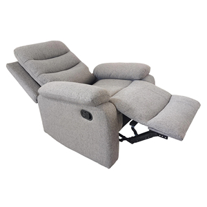 Fauteuil de salon fonctionnel en tissu <span class=keywords><strong>gris</strong></span> <span class=keywords><strong>clair</strong></span> avec fonction inclinable, fauteuil de <span class=keywords><strong>d</strong></span>étente ergonomique pour salon, grossiste - Product Image 3