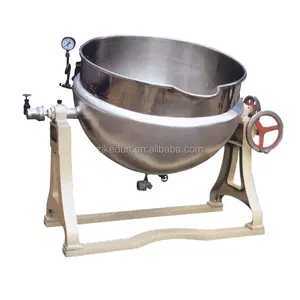 2023 high quality original high quality automatic soup making electric jacketed cooking pot with mixer