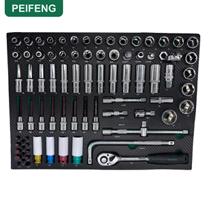 ชุดเครื่องมือคุณภาพสูง PEIFENG 420 ชิ้น ผลิตจากเหล็กโครเมียมวาเนเดียม พร้อมกล่องเครื่องมือ ชุดเครื่องมือซ่อมแซมรถยนต์แบบกำหนดเอง CRV <span class=keywords><strong>ประแจ</strong></span>บล็อก OEM - Product Image 5