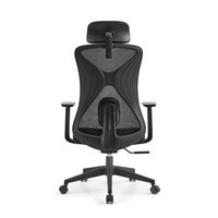 Chaise de bureau moderne en maille JOHOOFURNITURE avec appui-tête réglable pour hôtel et personnel – Haute qualité, vente en gros