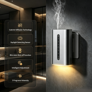 Siweiyi Electric Smart Two Fluid Aroma Diffuser Plug-in Nebulizing Machine Wall-Mounted Waterless Scents Machine - Product Image 1