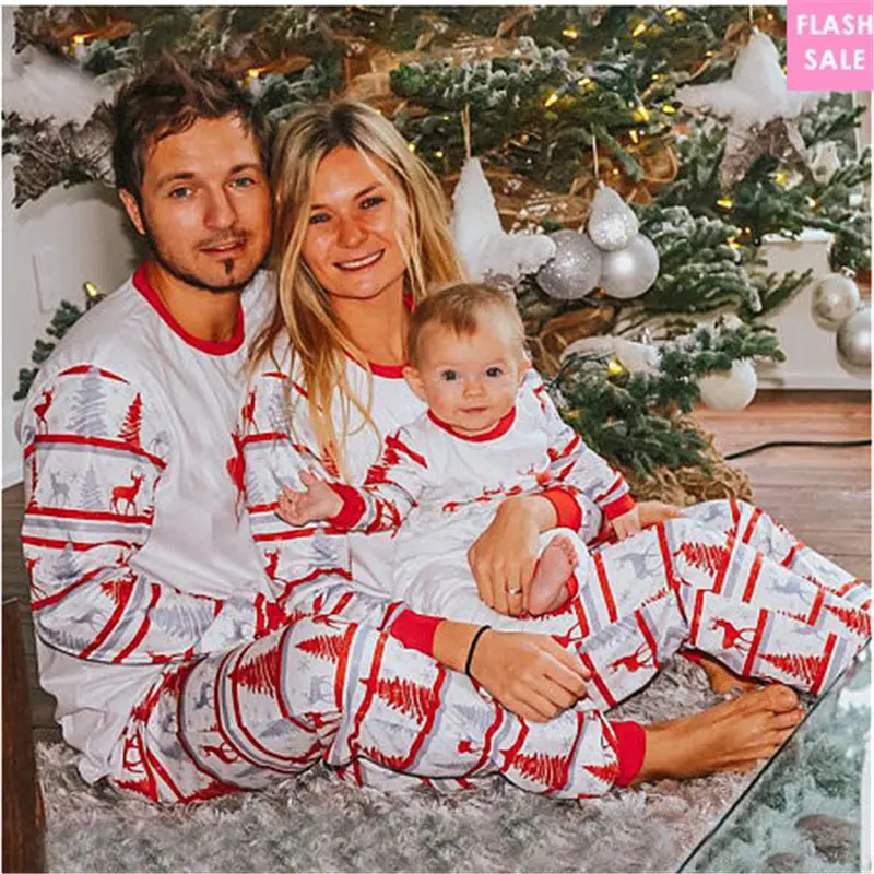 Pijama de natal para crianças, pijamas que combinam para família, meninos, meninas, árvore, presente de natal, conjunto de festa