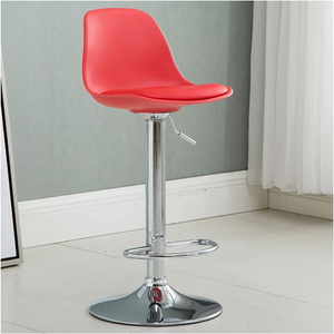 <span class=keywords><strong>Taburete</strong></span> de Bar Moderno Amarillo de PP, Altura Ajustable, Giratorio 360°, Base de Metal Cromado, Muebles para Bar en Casa - Product Image 4