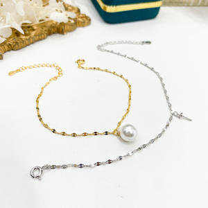 Juego de Accesorios de Plata de Ley S925 para DIY con Perlas, Soporte Vacío 9281 para Collar y Pulsera, Colgantes de Moda en Oro y Plata - Product Image 2