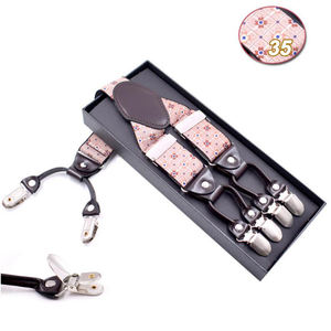 <span class=keywords><strong>Bretelle</strong></span> <span class=keywords><strong>da</strong></span> <span class=keywords><strong>uomo</strong></span> LK Fashion Classic larghe 3,5 cm, regolabili, con fibbia in ferro a Y e 6 clip - Regalo premium per adulti - Product Image 4