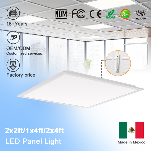 Modern Design Commercial LED Back-Lit Panel Light 600x600mm 40W Dimmable IP54 DALI/1-10V Control 5-Year Warranty High CRI>80